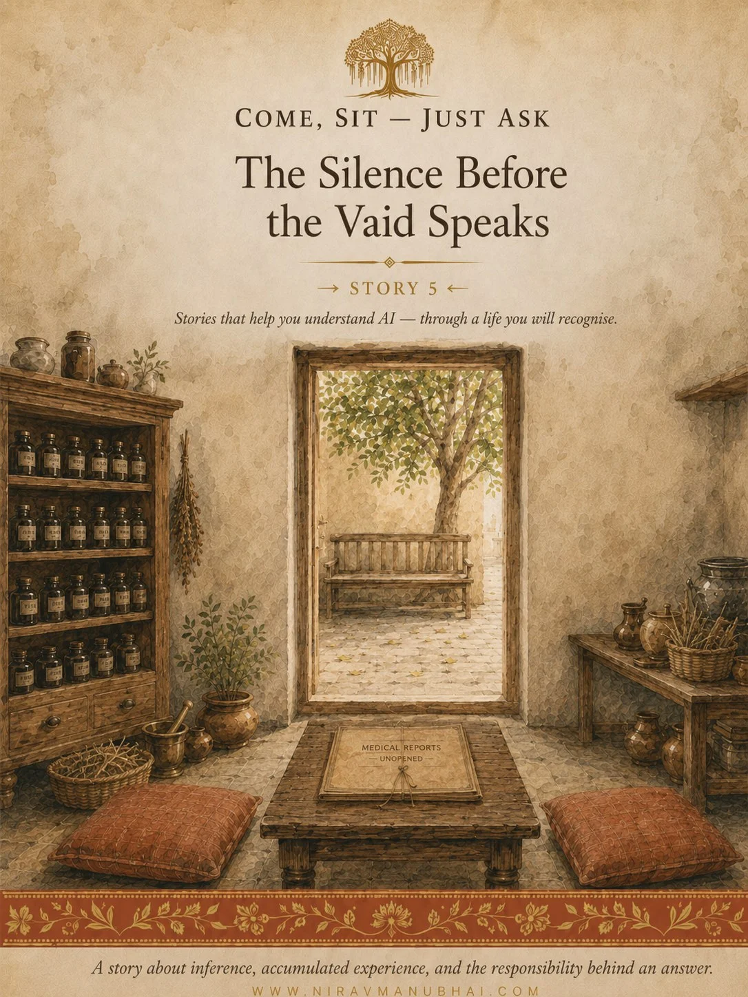 The Silence Before the Vaid Speaks — story artwork