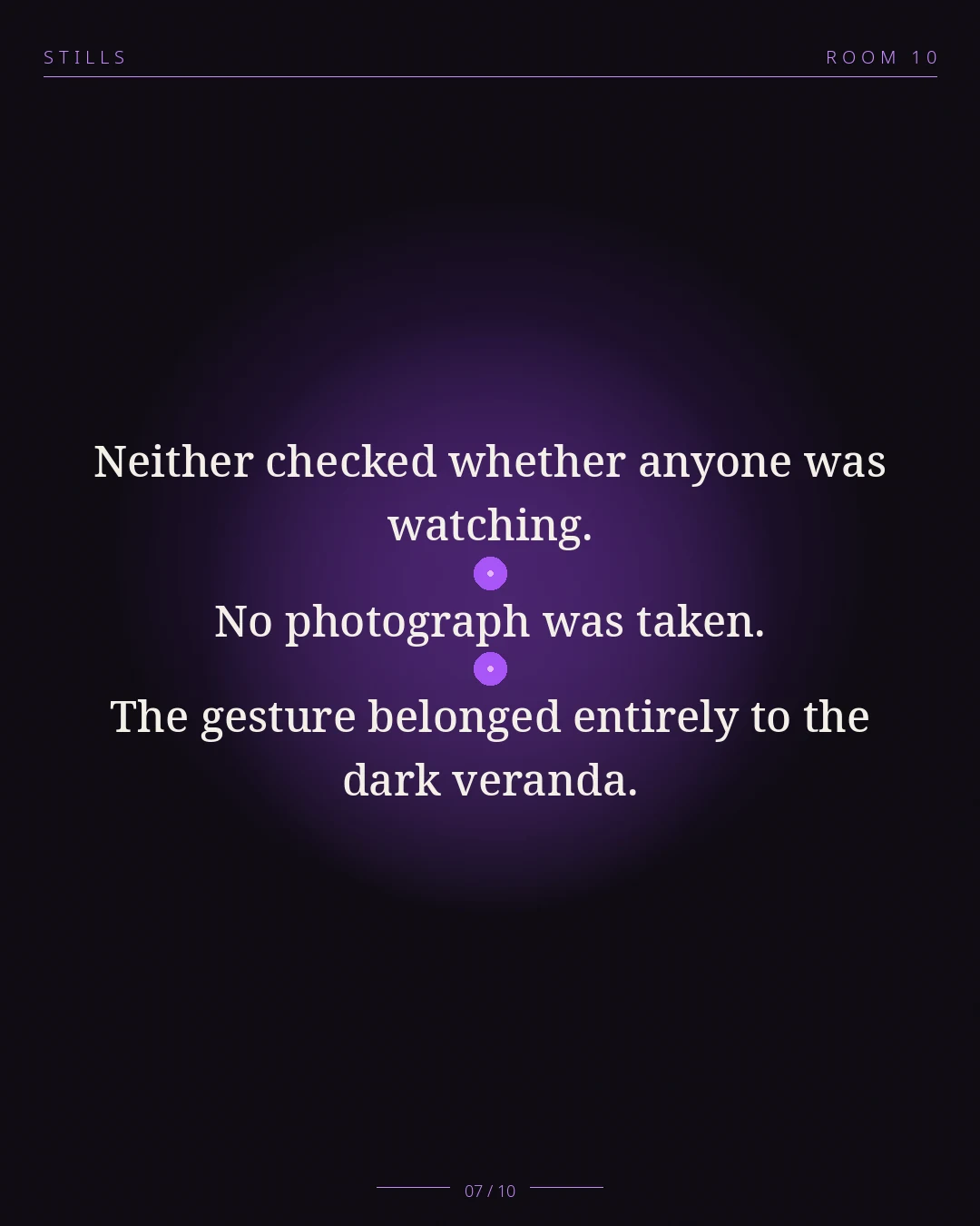 The Unspoken Accord — still 7 of 10