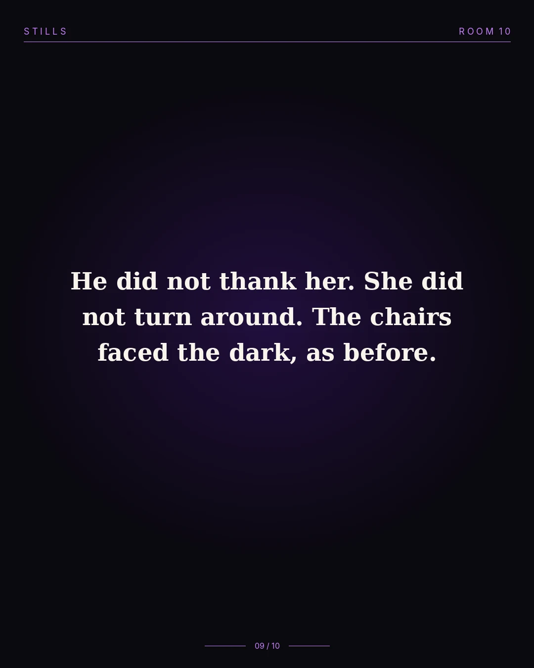 The Unspoken Accord — still 9 of 10
