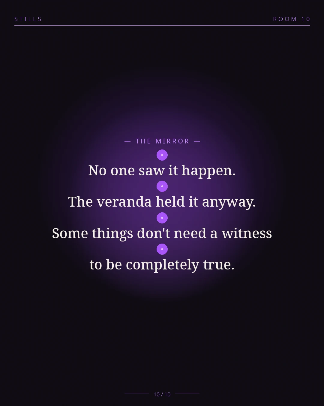 The Unspoken Accord — still 10 of 10